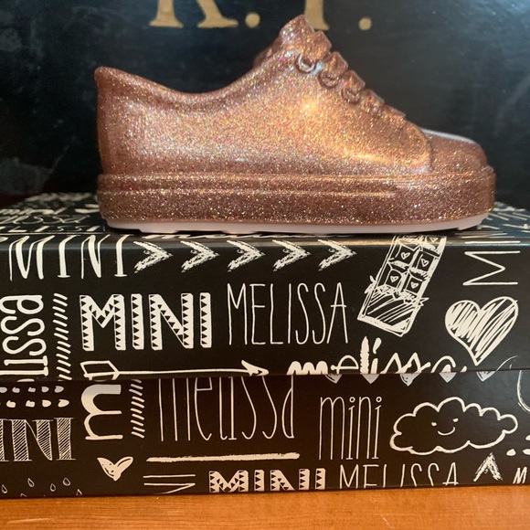 Mini Melissa pink glitter mini be style 5 NEW $55 - Picture 3 of 5